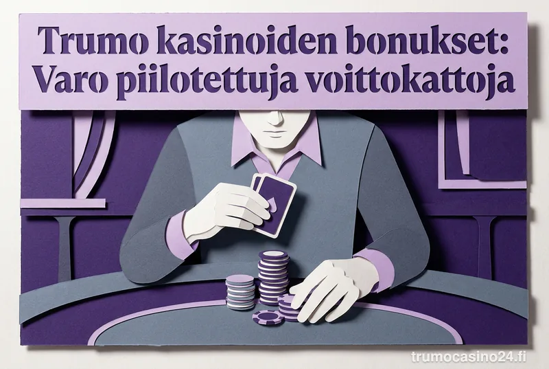 Trumo kasinoiden bonukset: Varo piilotettuja voittokattoja